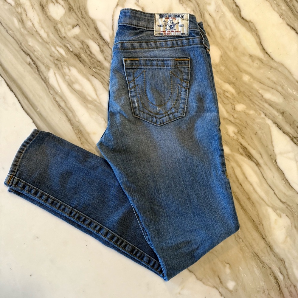 True Religion Medium Wash Jennie Curvy Skinny Jeans